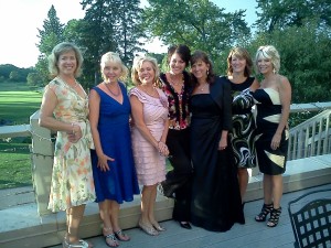 Anita and her girlfriends.